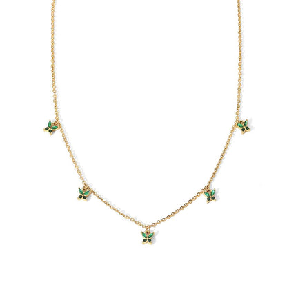 Green Butterfly Necklace - Gemlly